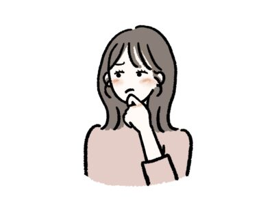 悩む私