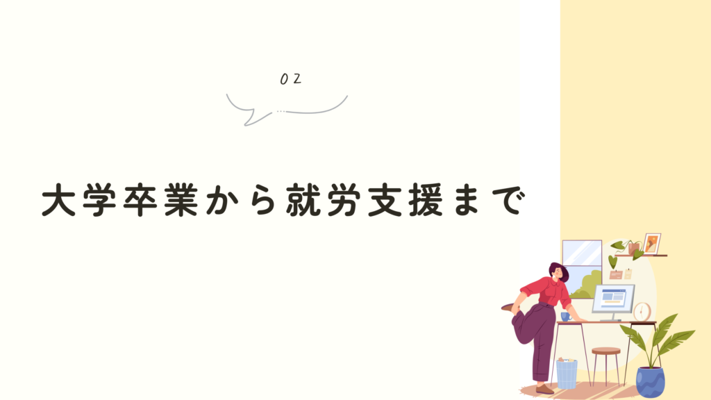仕事遍歴 大学卒業から就労支援まで